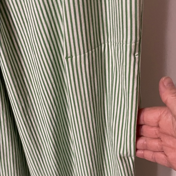 Kit and Ace Green Striped Midi Dress Size XS - Picture 4 of 10
